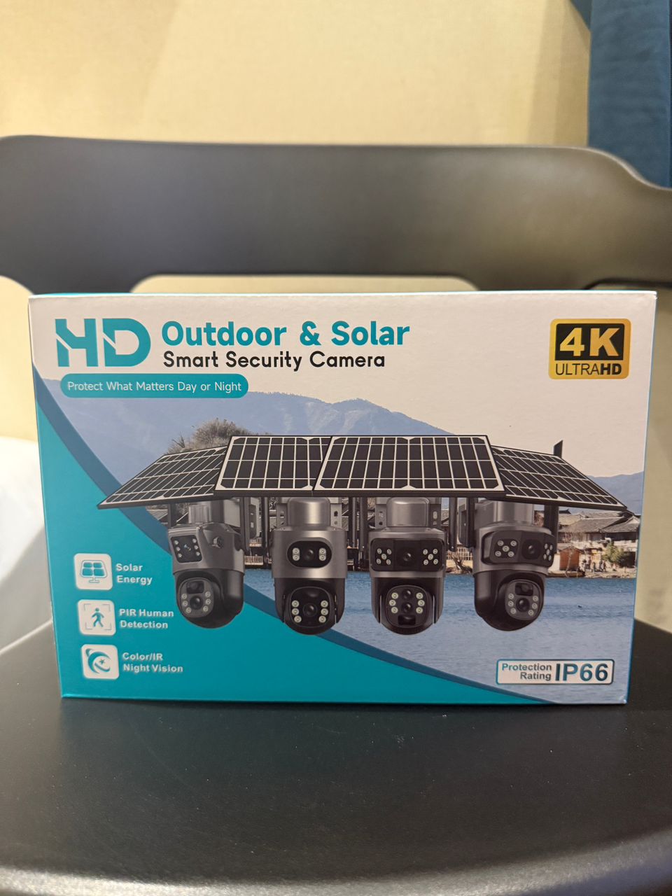 HD 4K Solar Security Camera